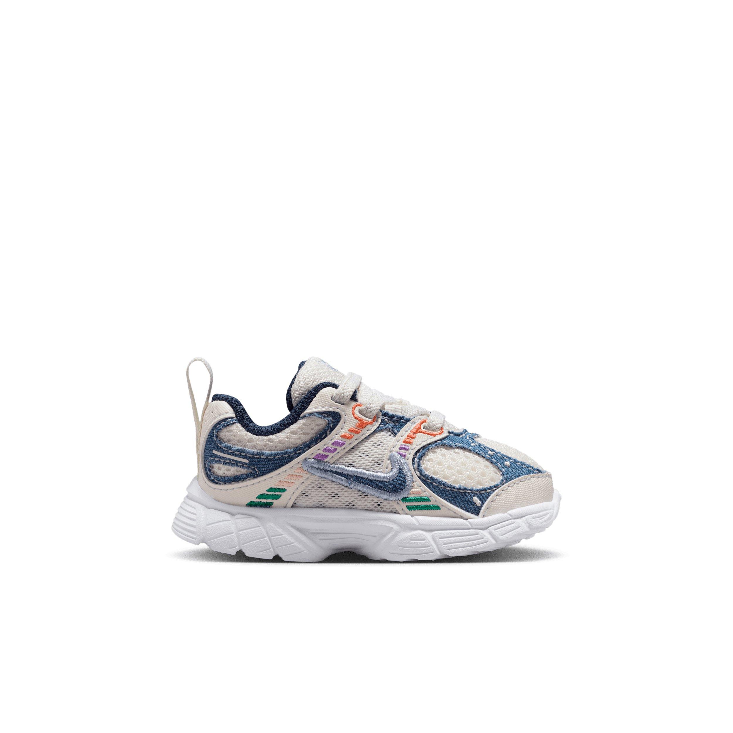 Nike V5 RNR "Soft Pearl/Blue Denim/Malachite/Midnight Navy" Infant Girls' Shoe - PEARL/BLUE/MALACHITE/NAVY